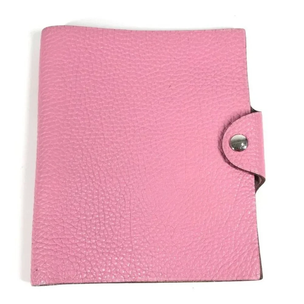 Hermes Notebook Cover Ulysse PM Notebook Cover Taurillon Clemence Pink